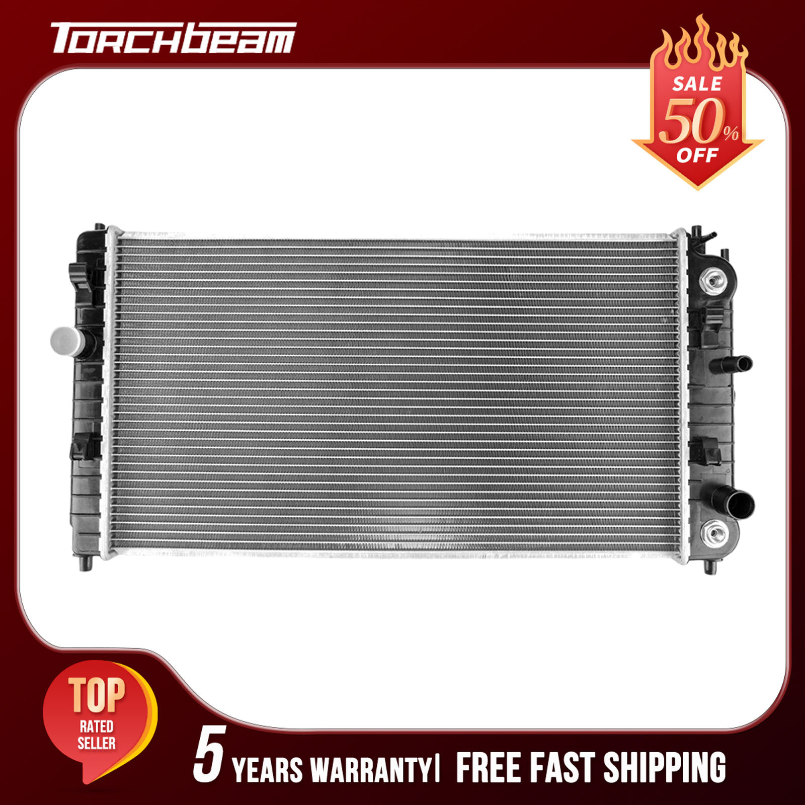 Aluminum Radiator For 1997-1999 Dodge Dakota 3.9L 1998-1999 Dodge Durango 5.9L