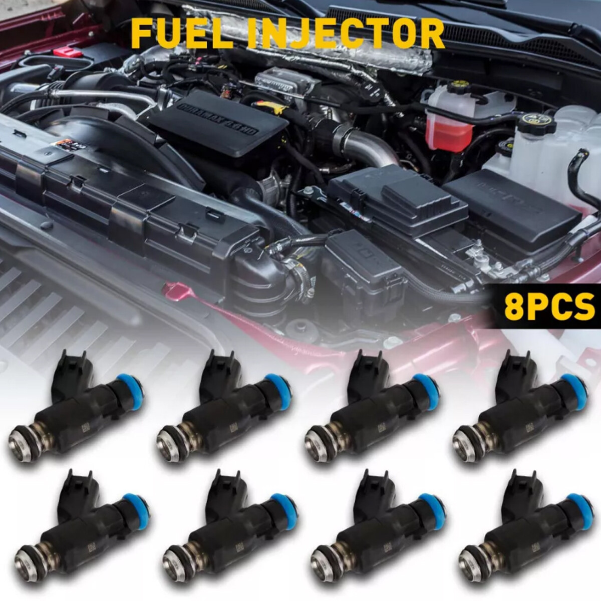 8PCS GM 217-3412 / 12613412 L96 Flex Fuel 50lb/hr Injectors TBSS Set