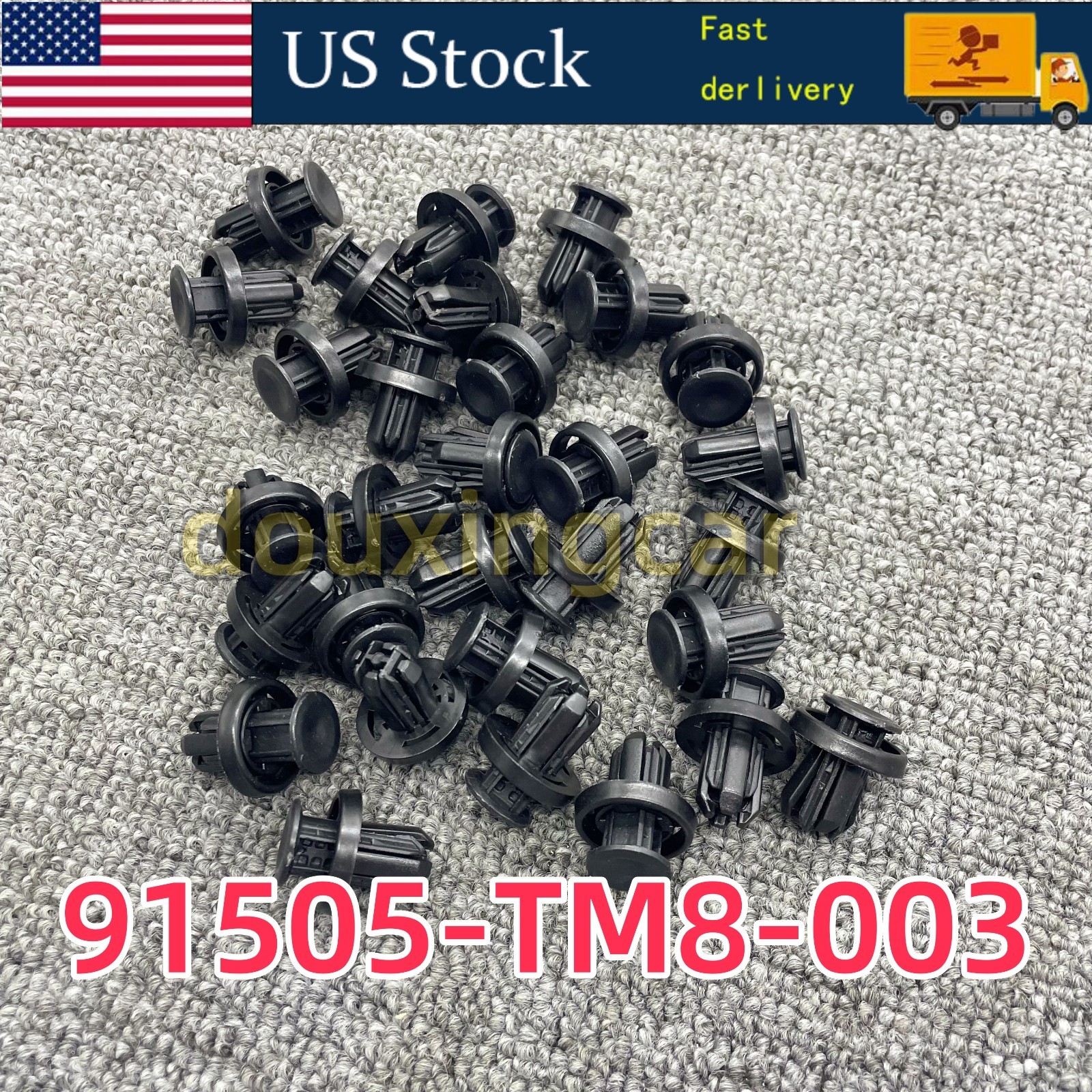 91505-TM8-003 NEW 30PCS UNDER COVER RETAINER CLIP Fit FOR HONDA BUMPER