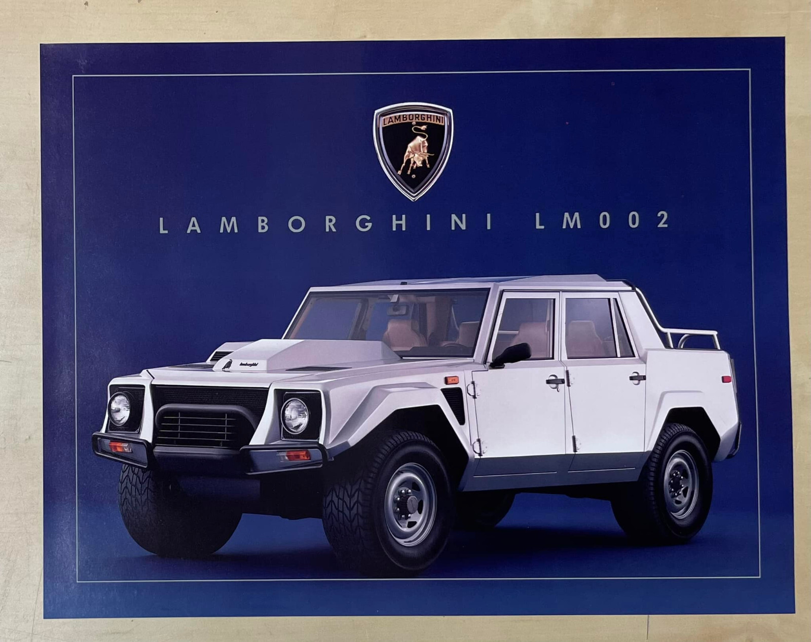 Lamborghini LM002 LM Original Car 1-page Brochure Sheet Lamborghini LM002 LM Original Car 1-page Brochure Sheet