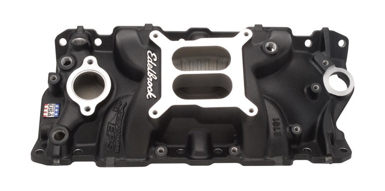 Edelbrock Performer EPS Intake Manifold for 1955-86 Small-Block Chevy, Black