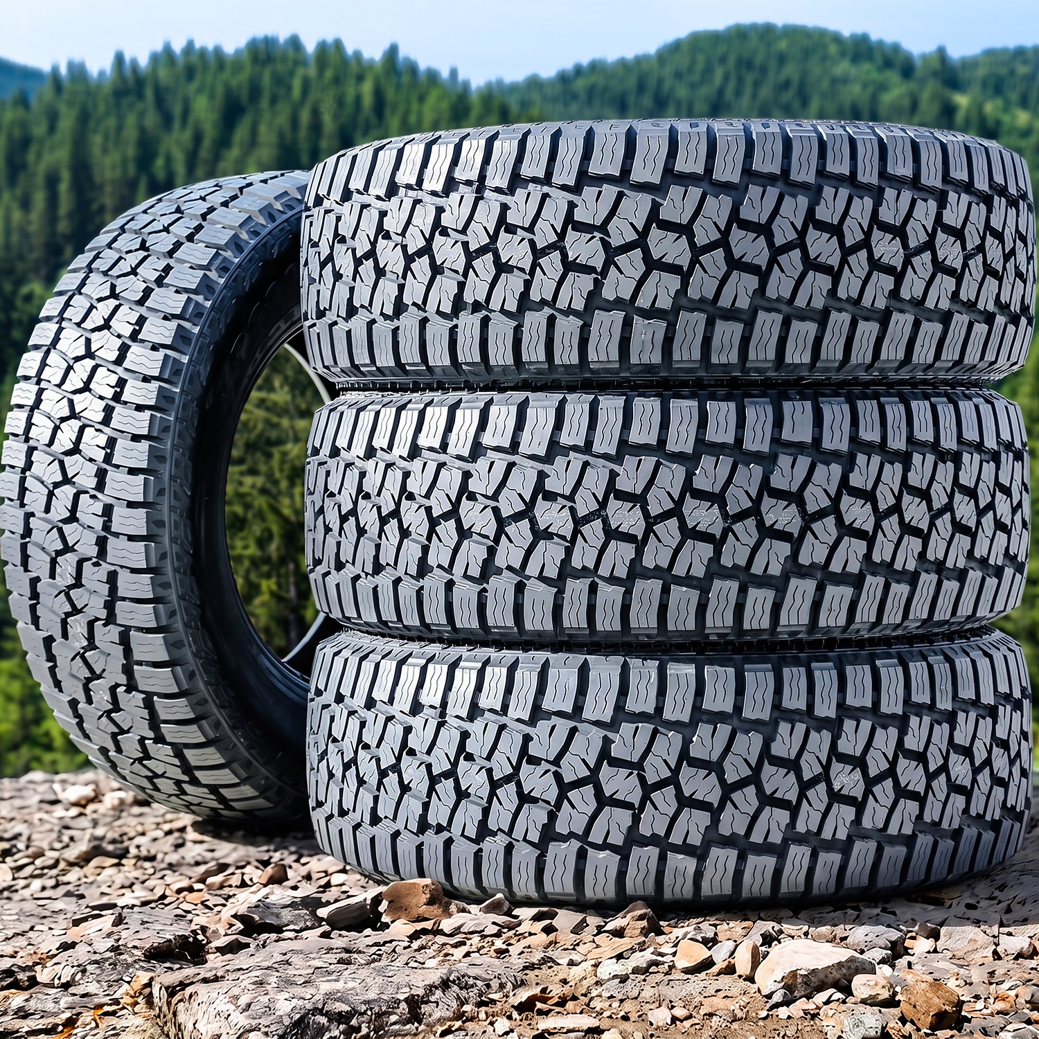 4 Dcenti DC88 AT 265/65R18 114T All Terrain Tires 40k Mi Warranty UTQG 500AA 4 Dcenti DC88 AT 265/65R18 114T All Terrain Tires 40k Mi Warranty UTQG 500AA