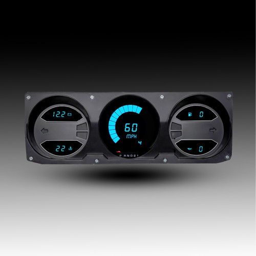 1981-1989 Dodge Ram Truck LED Direct Replacement Gauge Cluster with Teal LEDs