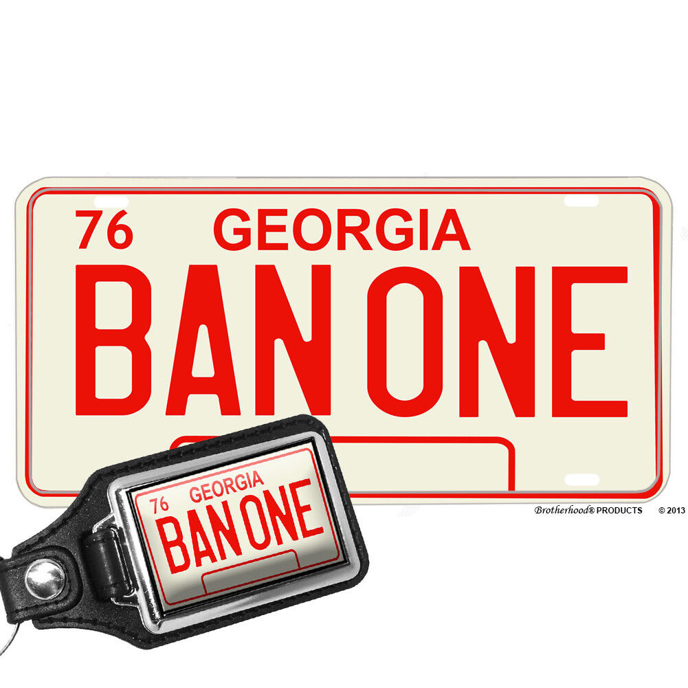 Smokey & The Bandit BAN ONE 76 Georgia License Plate Opt. Matching Key Ring
