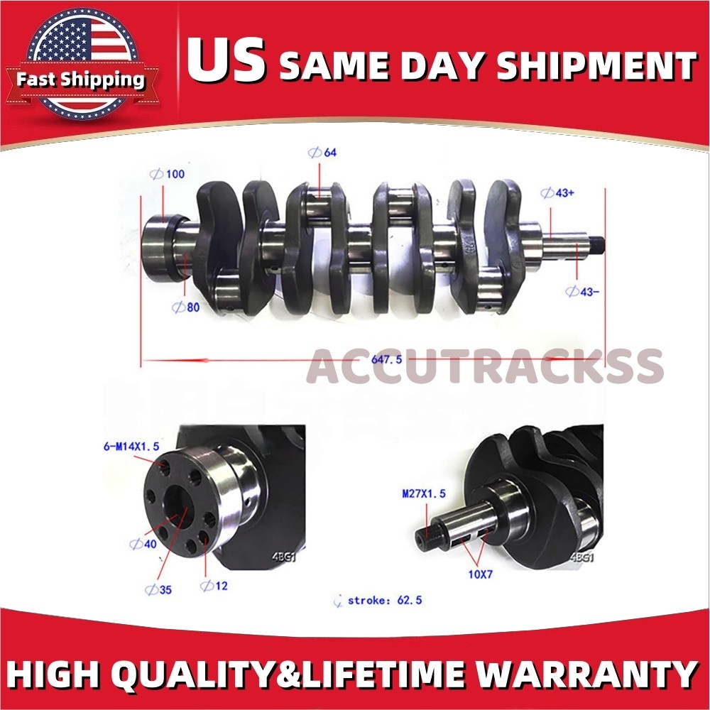 Crankshaft For Isuzu 4BG1 4BG1T 4BG1TAB 4BG1TPG 4BG1TC Engine 8-97112-981-2