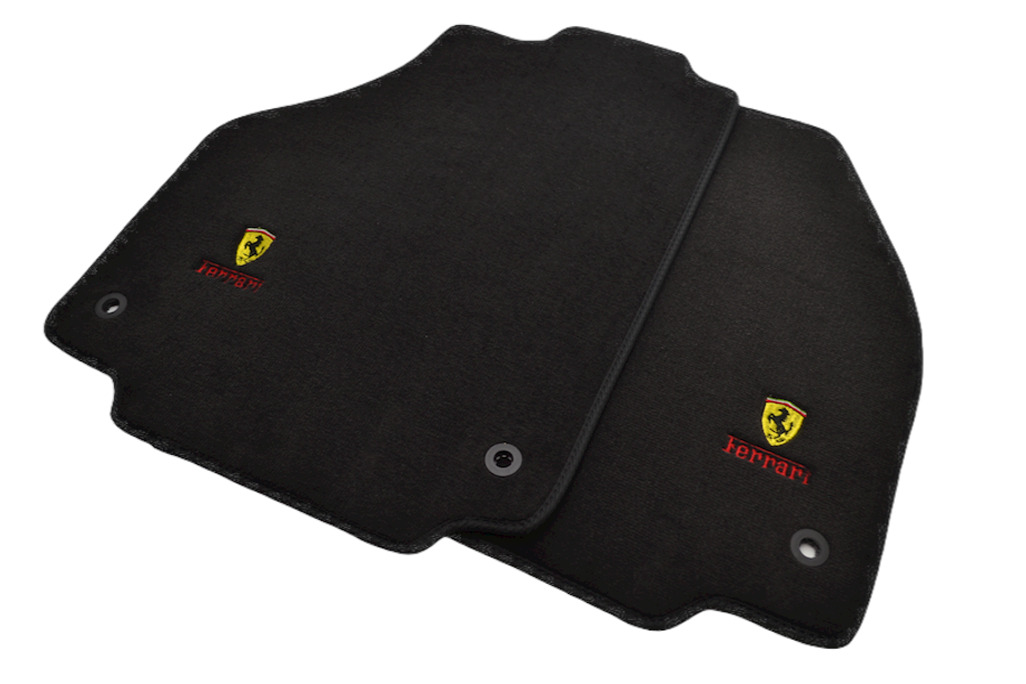 Floor Mats For Ferrari 458 Coupe Black Tailored Carpets Set With Ferrari Emblem