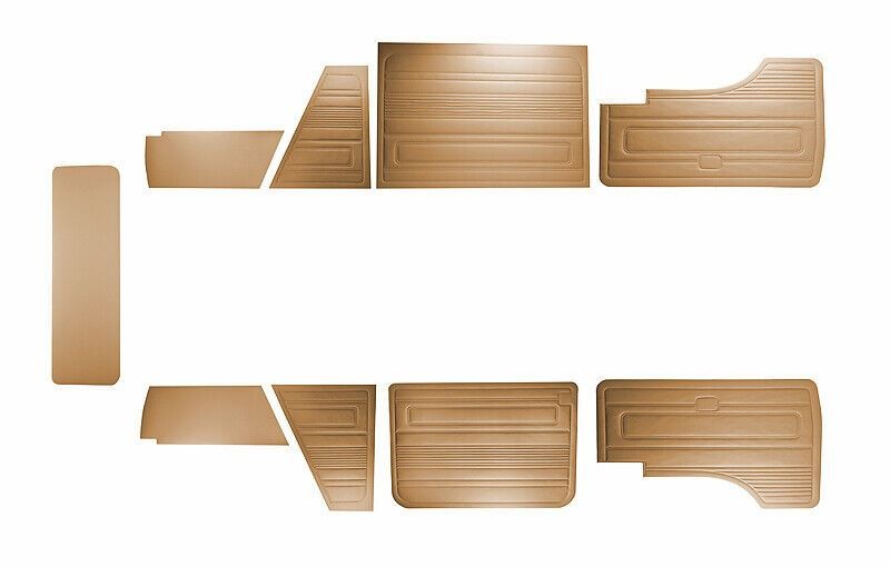 For VW T3 T25 BUS 1979-1984 DOOR PANELS 9 PCS TOBACCO O.P. EARLY STYLE