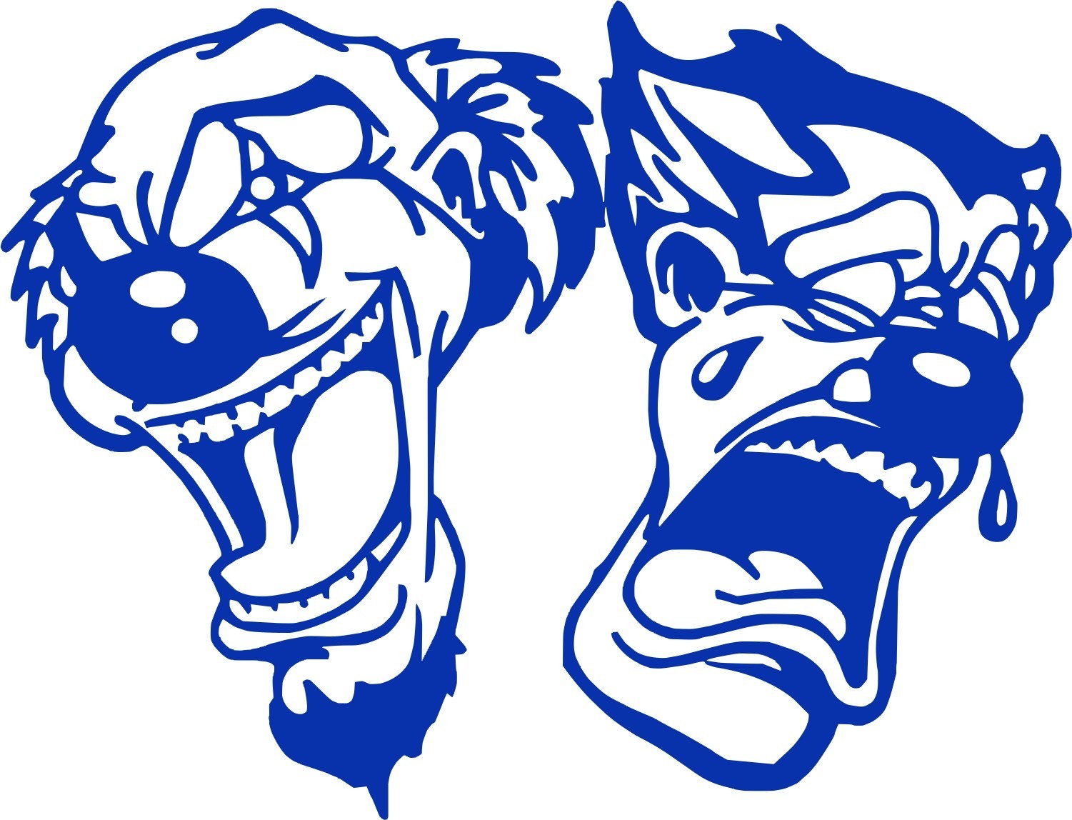 Happy Sad Clown Jester Joker Car Truck Window Laptop Vinyl Decal Sticker