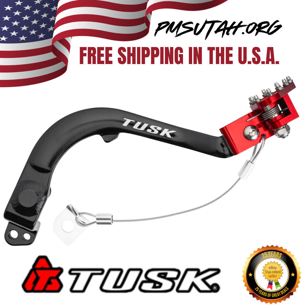 Tusk Brake Lever 2021–2024 Honda CRF300L Rally CRF 300L Right Foot Pedal Red