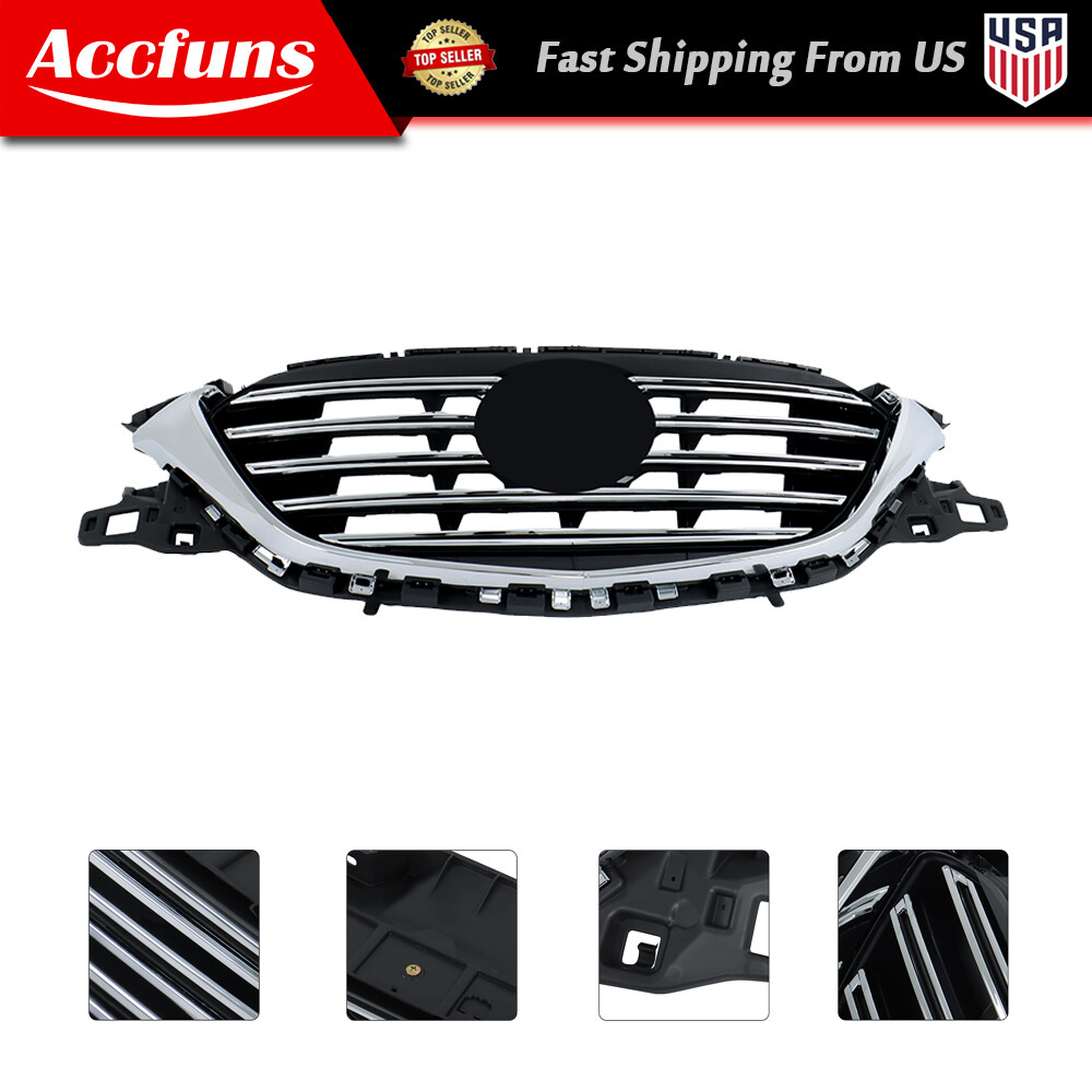 W/O Emblem TK49-50712 For Mazda CX-9 2016-2022 Grille Upper Front Bumper Grill