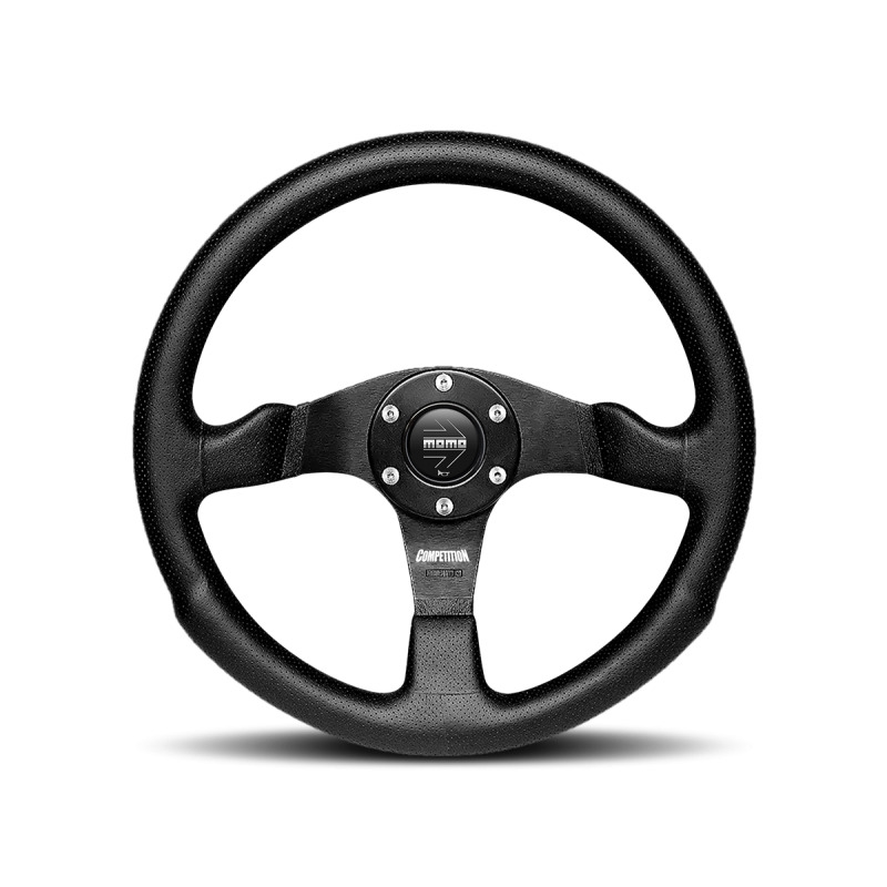 MOMO Competition Steering Wheel Black Leather 350mm  COM35BK0B 