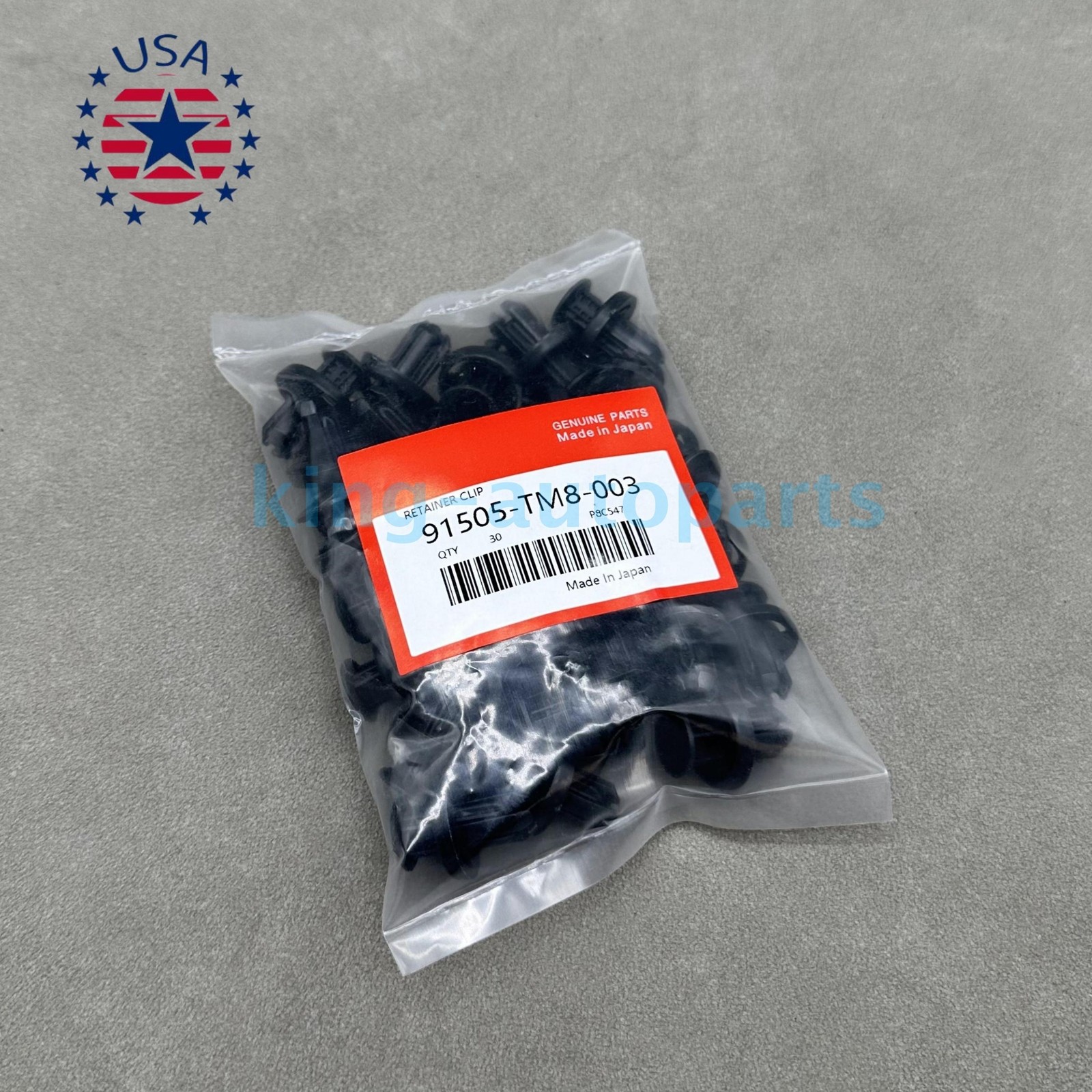 OEM 30PCS NEW FITS FOR HONDA BUMPER / UNDER COVER RETAINER CLIP 91505-TM8-003 US