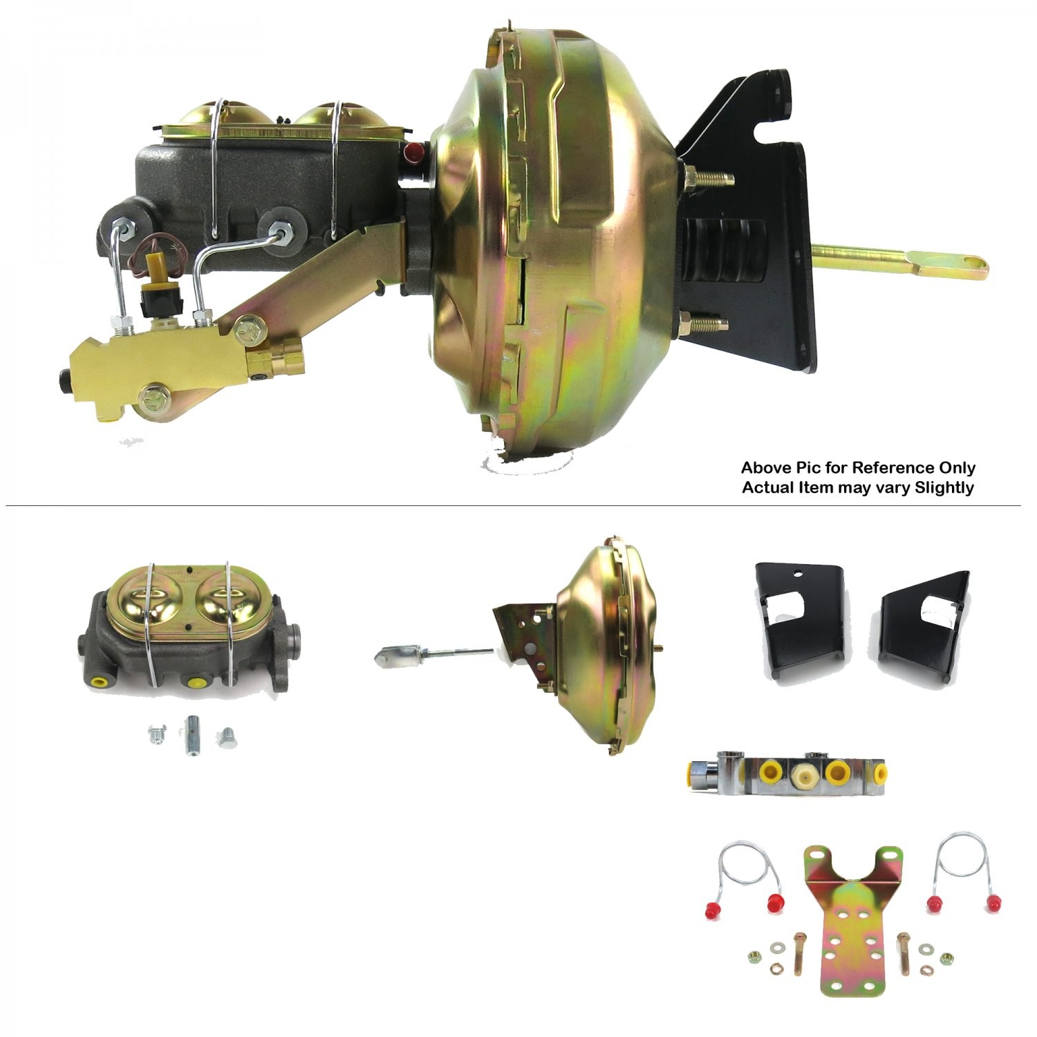 1973-1977 Chevy Chevelle 11 Single Power Brake Kit Bottom Mount Prop Disc/Disc