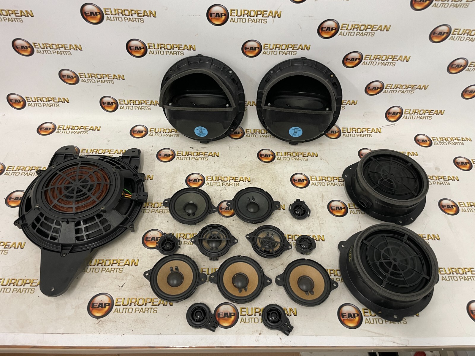 2018-24 AUDI B9 A4 S4 DOOR SPEAKER SUB SET FRONT REAR LEFT RIGHT BANG & OLUFSEN
