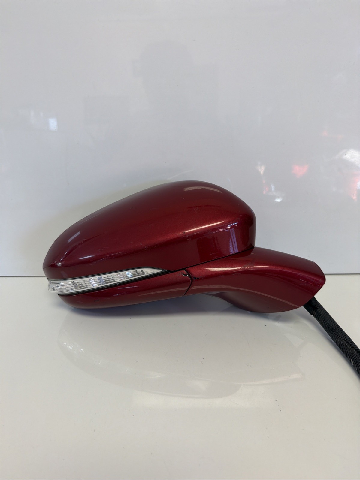 2013-2016 Ford Fusion Passenger Right Power Mirror Heated Signal Puddle RR Red