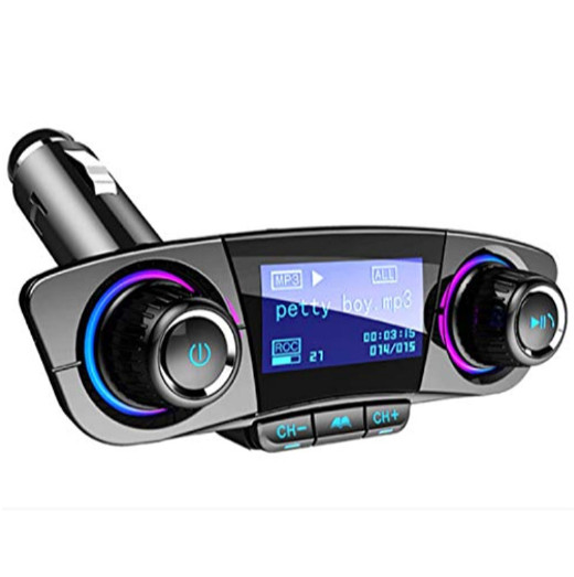 Bluetooth 4.0 FM Transmitter 1.3in LED Screen For Car Wireless Bluetooth FM 2USB