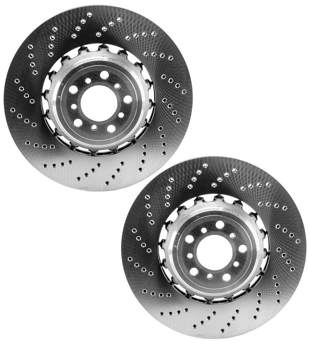 SHW Performance Pair Set of 2 Front 400mm Brake Disc Rotors For BMW F10 F12 F13