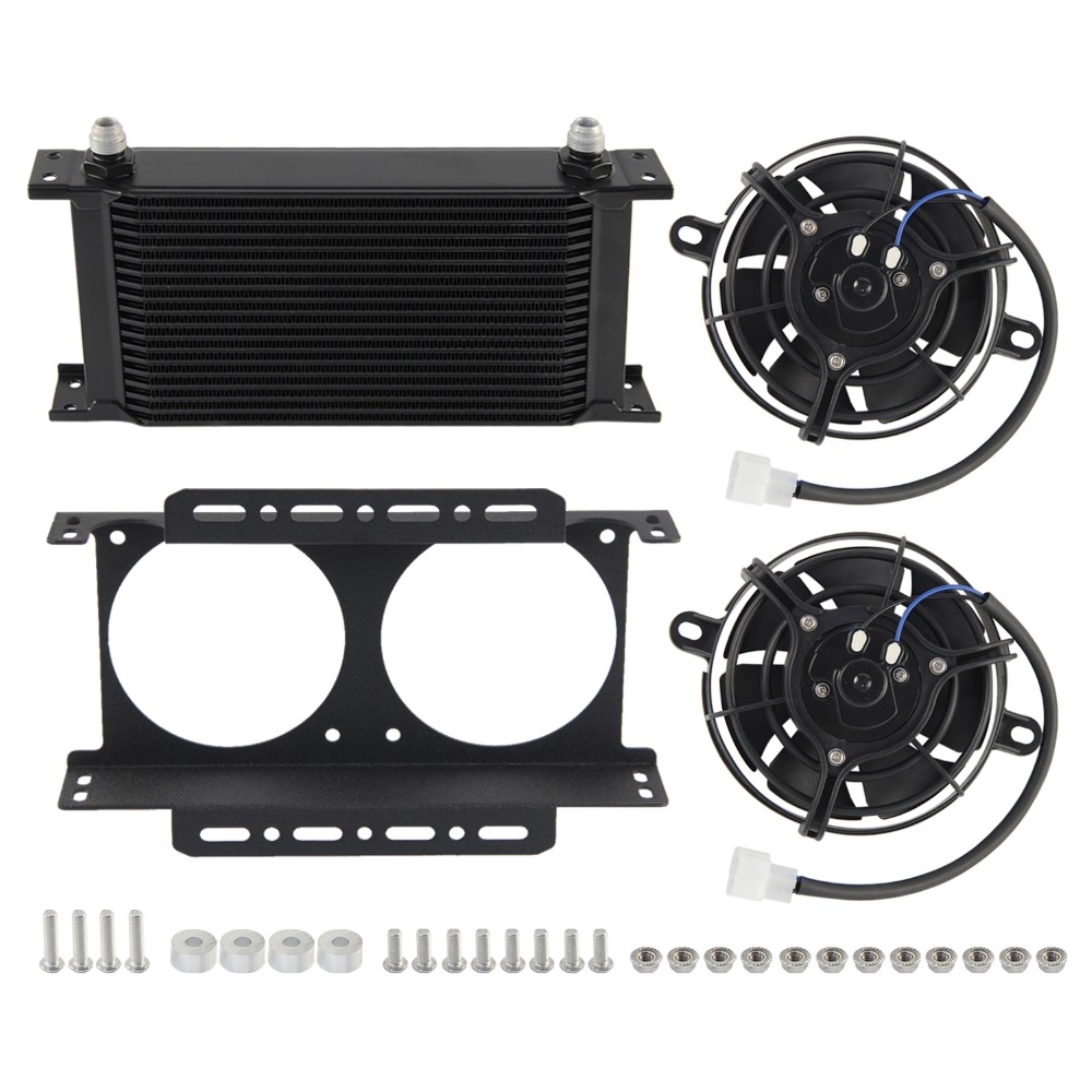 Performance 19 Row 8AN Engine Oil Cooler 5.5