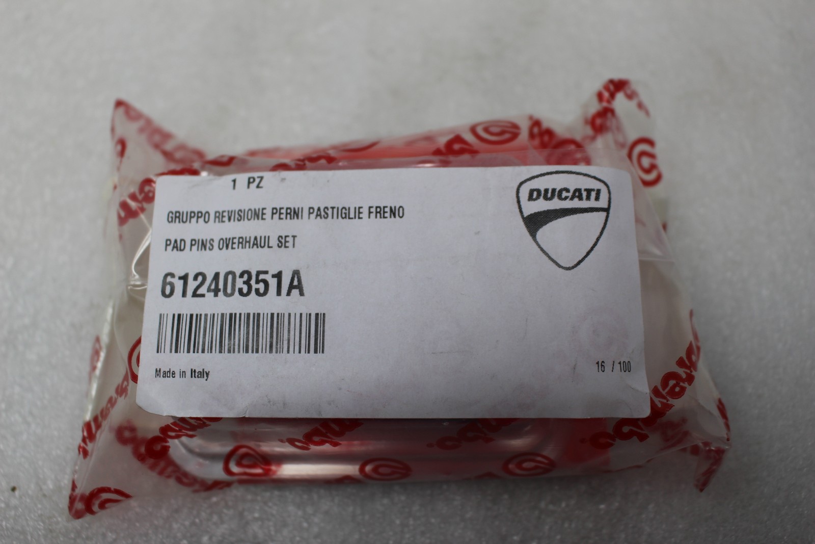 61240351A NEW OEM 2006-2010 DUCATI SPORT CLASSIC 1000 PAD PINS OVERHAUL SET