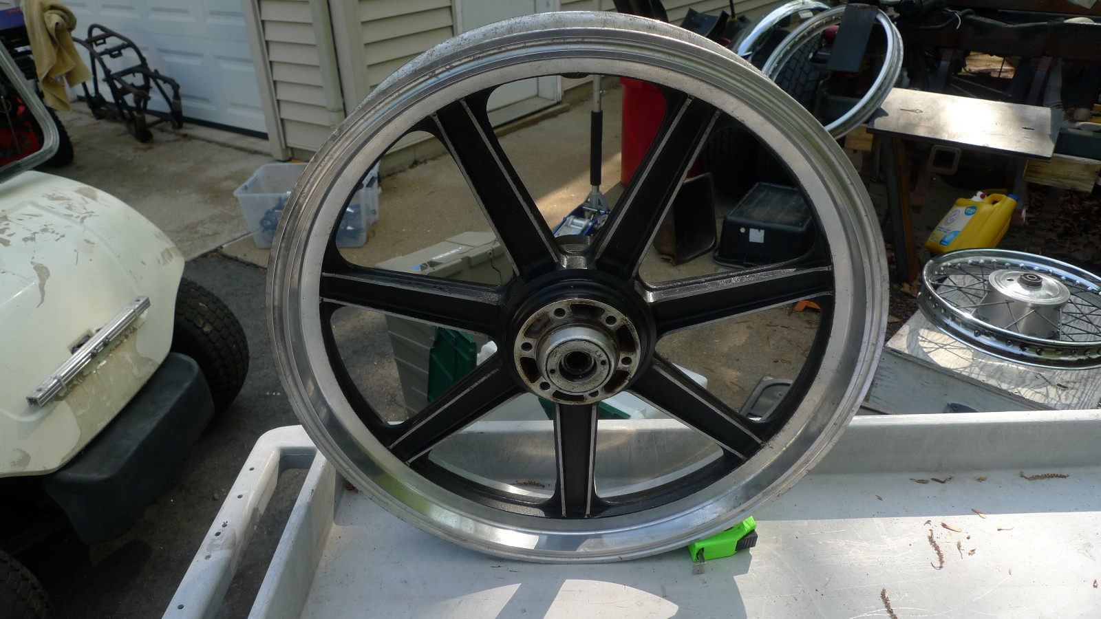1979 Triumph T140D Lester rear mag wheel 1979 Triumph T140D Lester rear mag wheel
