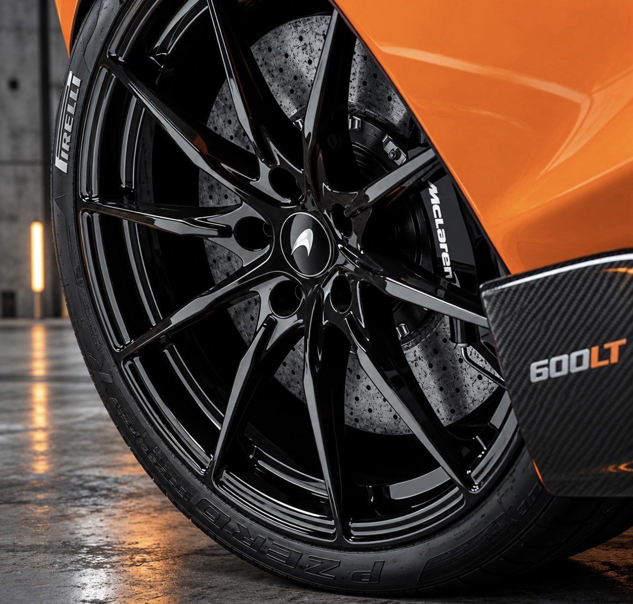 19” 20” McLaren 600LT Factory OEM Wheels Tires Rims Gloss Black 600 LT