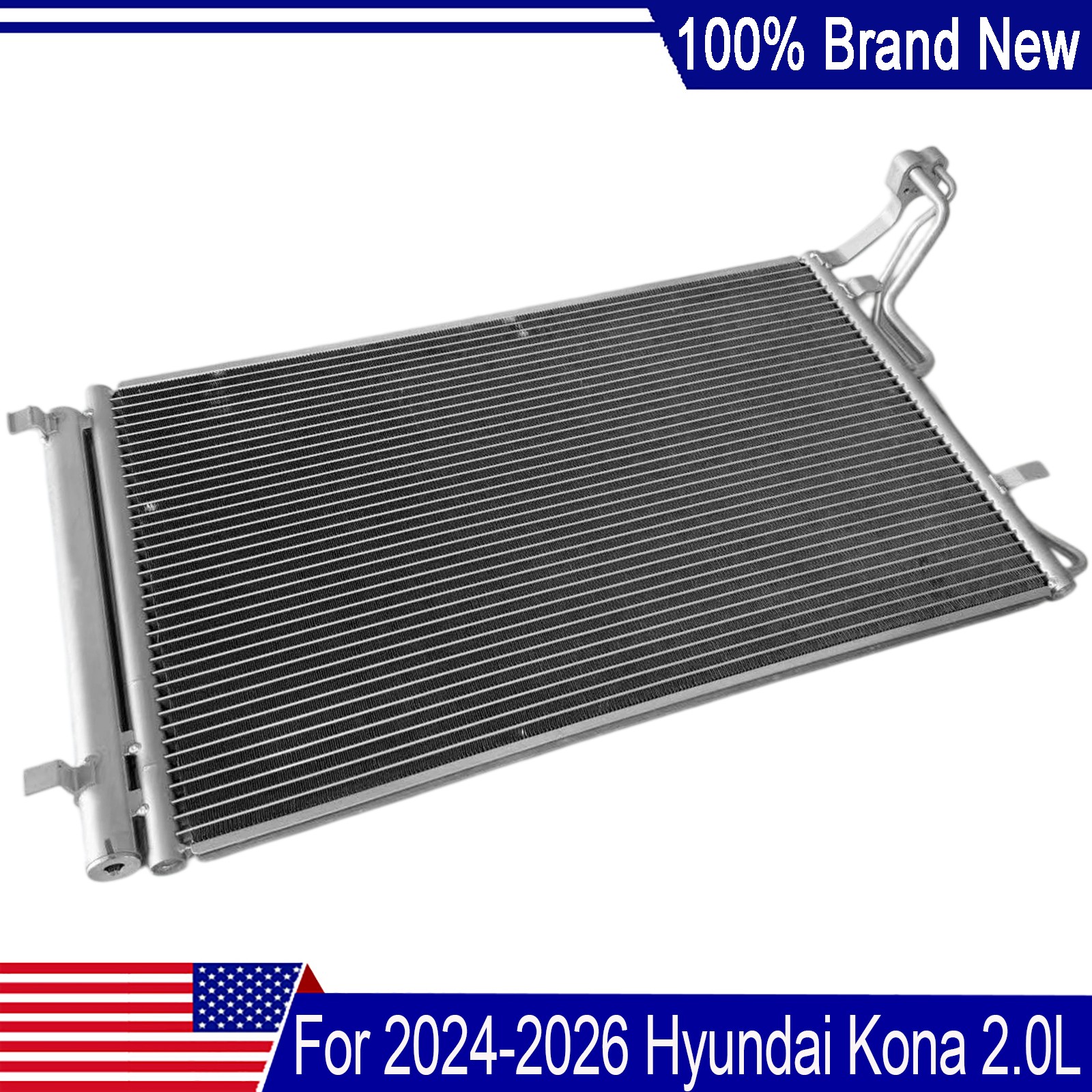 New A/C Condenser Assembly 97606-Q5700 Fits For 2024-2026 Hyundai Kona 2.0L