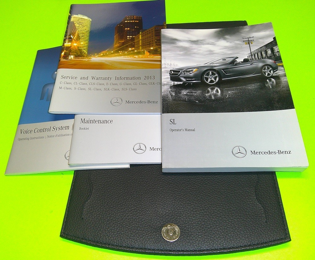 2013 MERCEDES BENZ SL550 SL65 SL63 Owners Manual SET 13 SL 550 63 65 AMG +Case