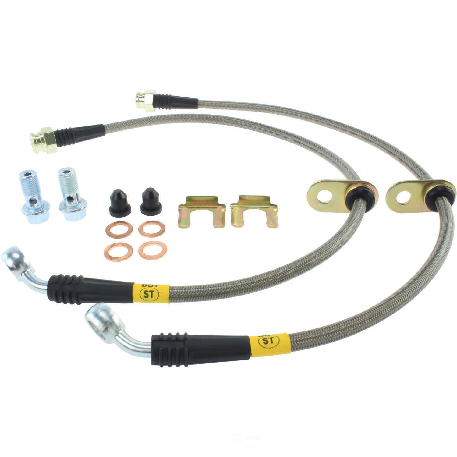 Brake Hydraulic Hose-Stainless Steel Lines Stoptech 950.47507