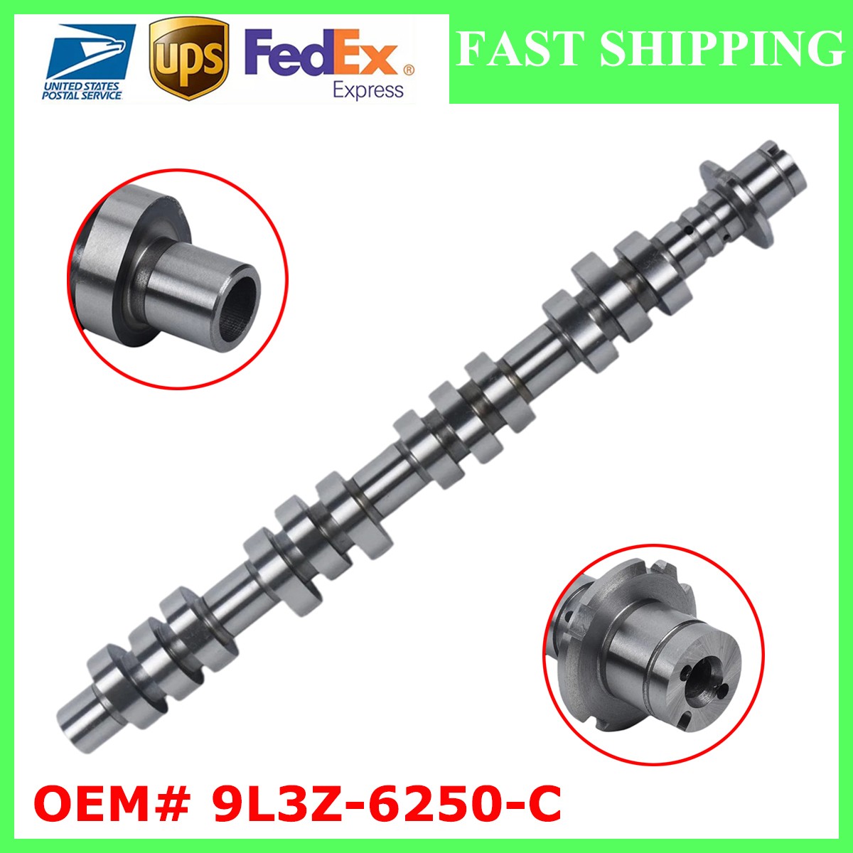 RH Intake Camshaft Fits F250 F350 F450 F550 Super Duty 5.4L V8 09-10 9L3Z-6250-C