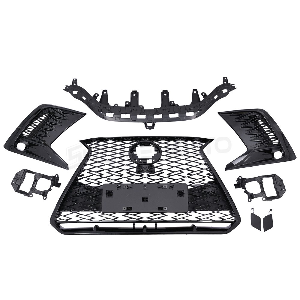 Front Grille W/Foglight Cover Set For 2022-2024 Lexus NX350 NX450h+ NX250 New
