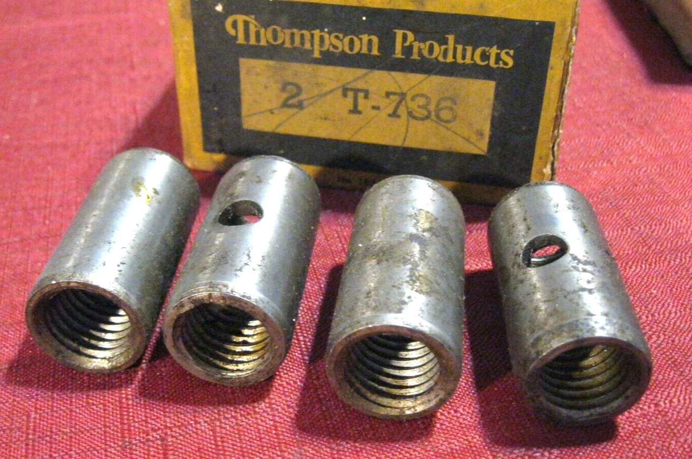 New 1936-1938 Chevy, 1938-1940 Pontiac front spring bushing lot of 4 pieces,USA