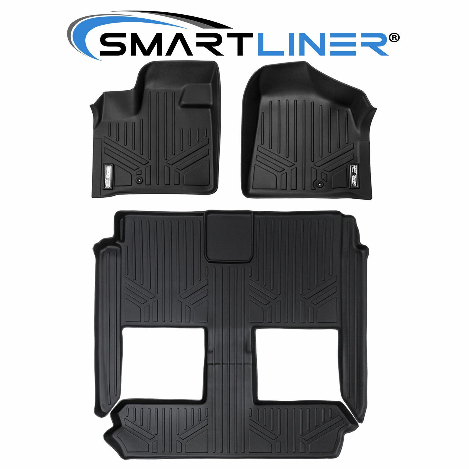 SMARTLINER Floor Mats Liner Set For 2008-2020 Grand Caravan / Town and Country