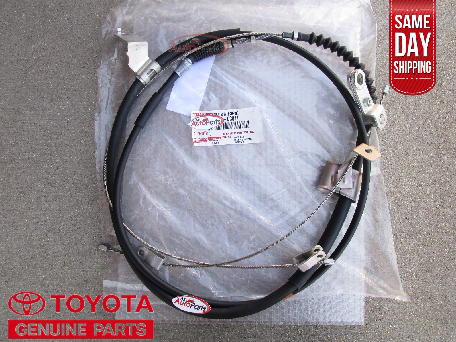 02 - 06 TOYOTA TUNDRA REAR PARKING BRAKE CABLE OEM BRAND NEW