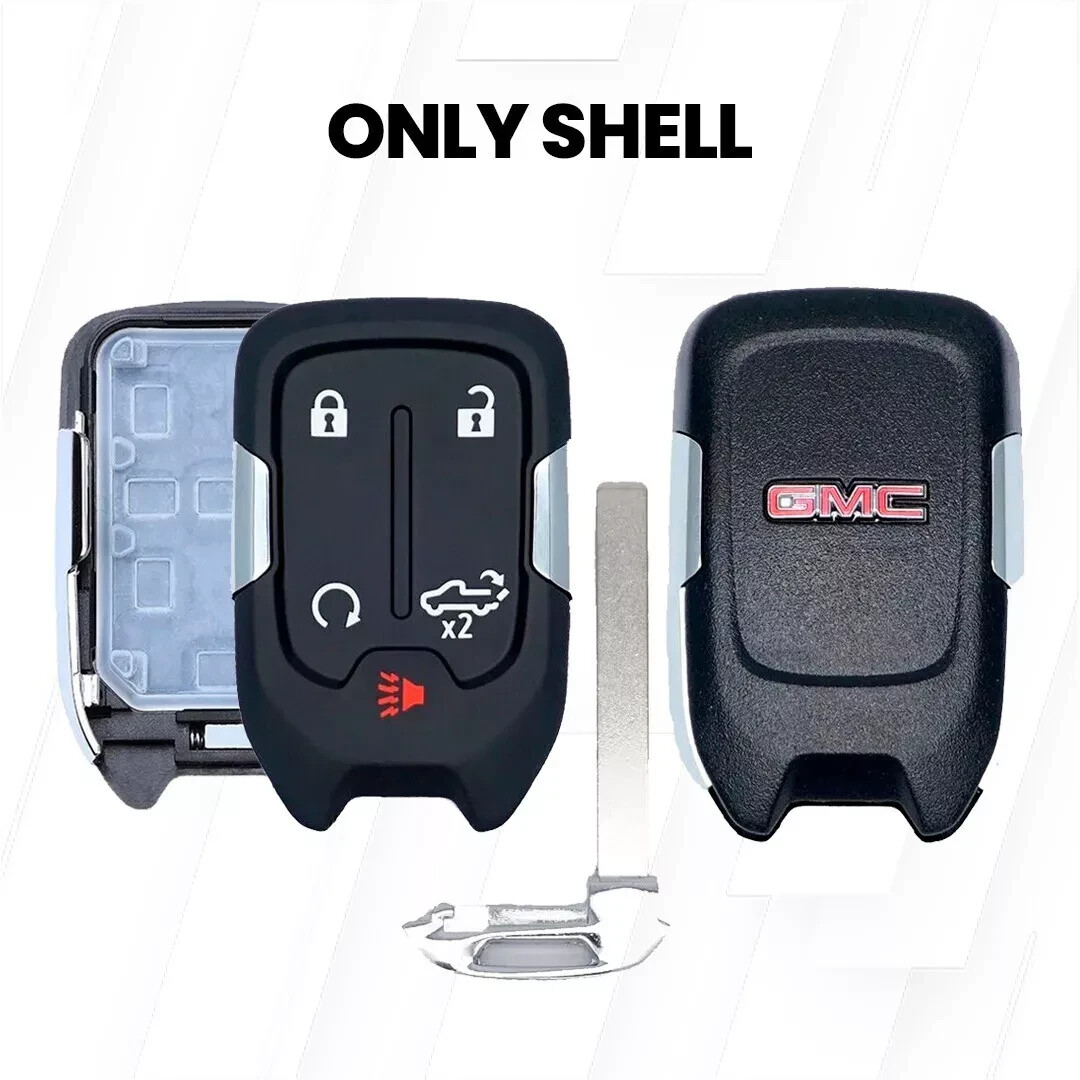 SHELL 2019-2022 GMC SIERRA 5 BUTTON REMOTE KEY FOB CASE SHELL REPLACEMENT OEM SHELL 2019-2022 GMC SIERRA 5 BUTTON REMOTE KEY FOB CASE SHELL REPLACEMENT OEM