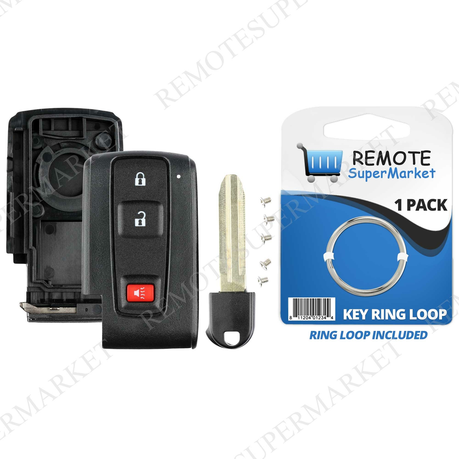 Replacement for Toyota 2004-2009 Prius Remote Car Key Fob Entry Shell Case Pad