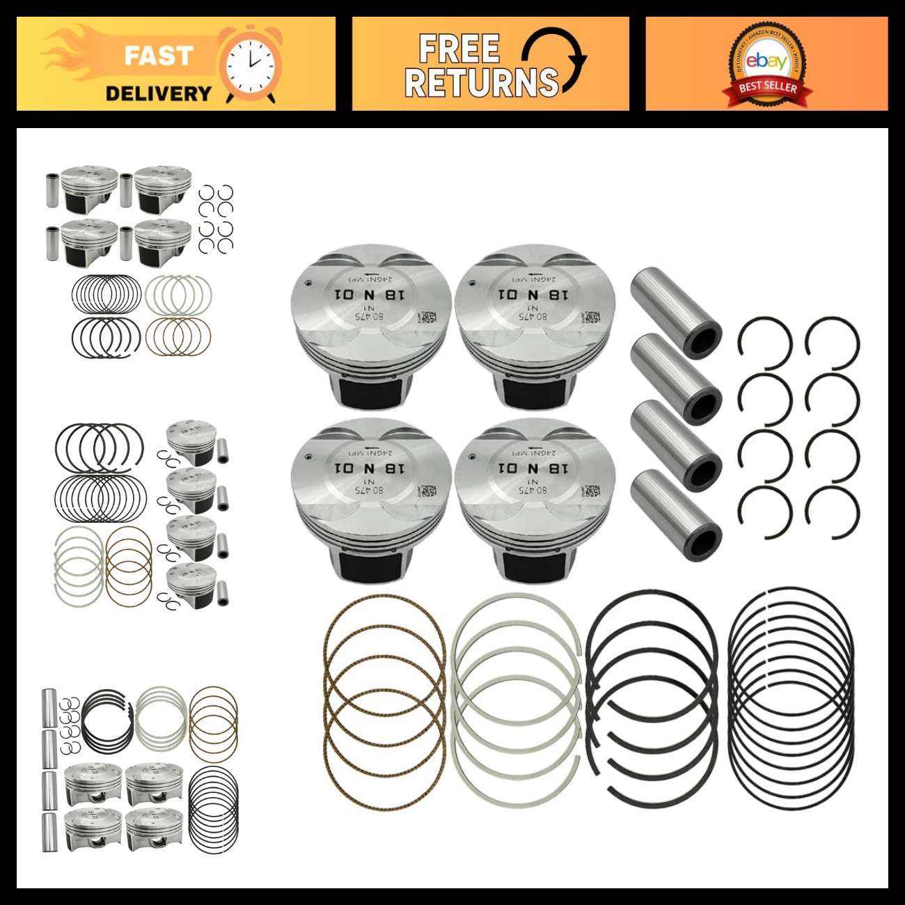 High-Performance Engine Piston & Rings Set for Enhanced Power & Efficiency High-Performance Engine Piston & Rings Set for Enhanced Power & Efficiency