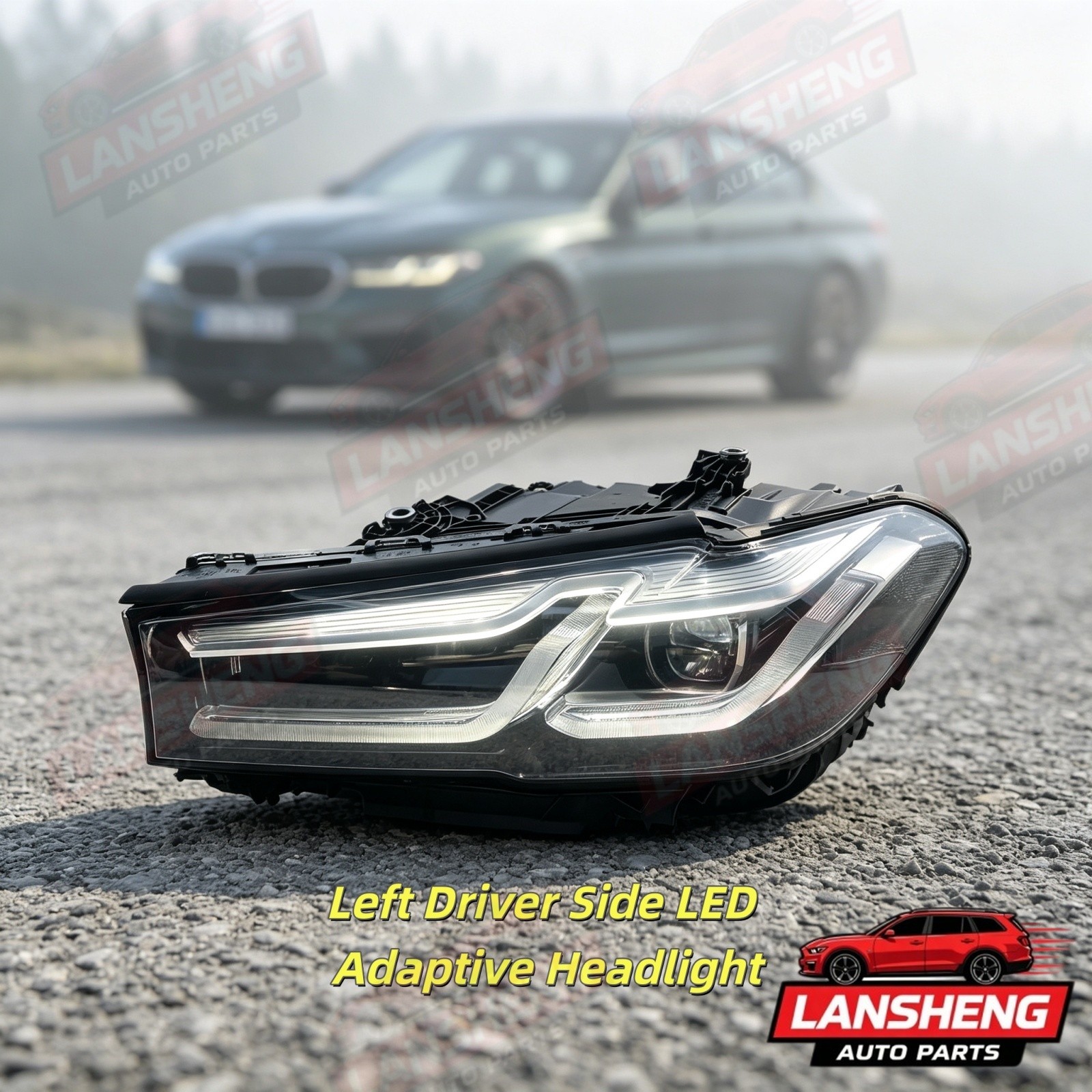 Full LED Adaptive Left Black HEADLIGHT For 2021-22 BMW 5 SERIES 530I 540 550 G30 Full LED Adaptive Left Black HEADLIGHT For 2021-22 BMW 5 SERIES 530I 540 550 G30