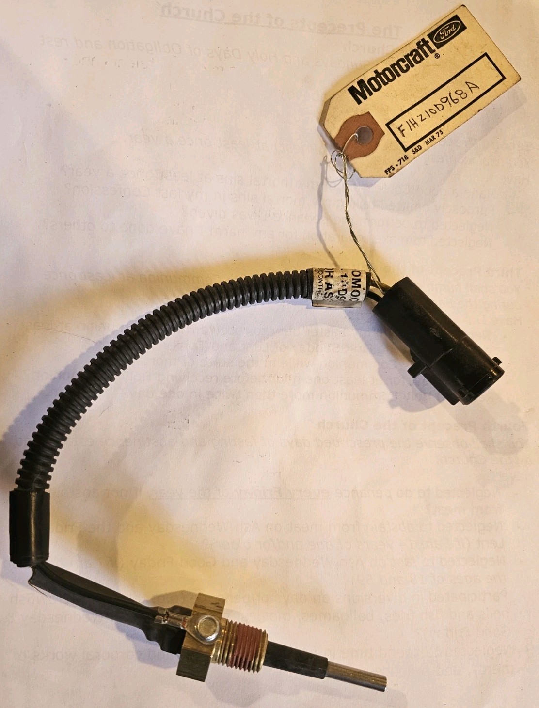 Genuine NOS Ford Motorcraft F1HZ-10D968-A Sensor Assembly F1HT 10D968-BA