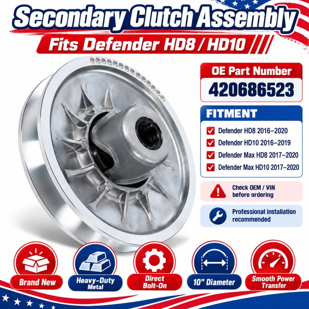 For Can-Am Defender HD10 HD8 Max 2016-2019 420686523 Secondary Clutch Assembly