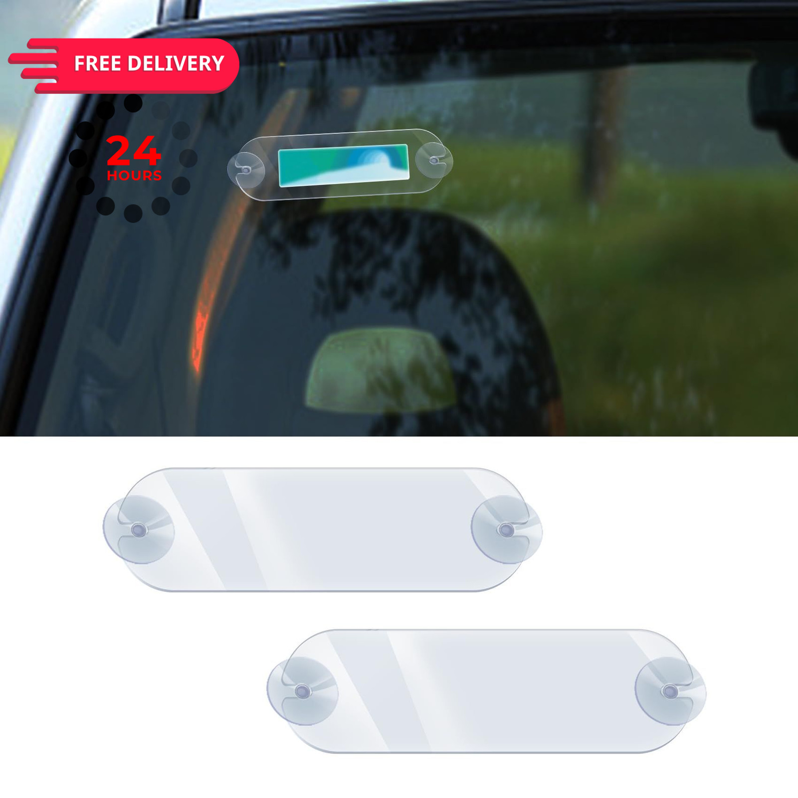 WINUERK 2PCS EZ Pass Holder, Transponder Holder Transparent WINUERK 2PCS EZ Pass Holder, Transponder Holder Transparent