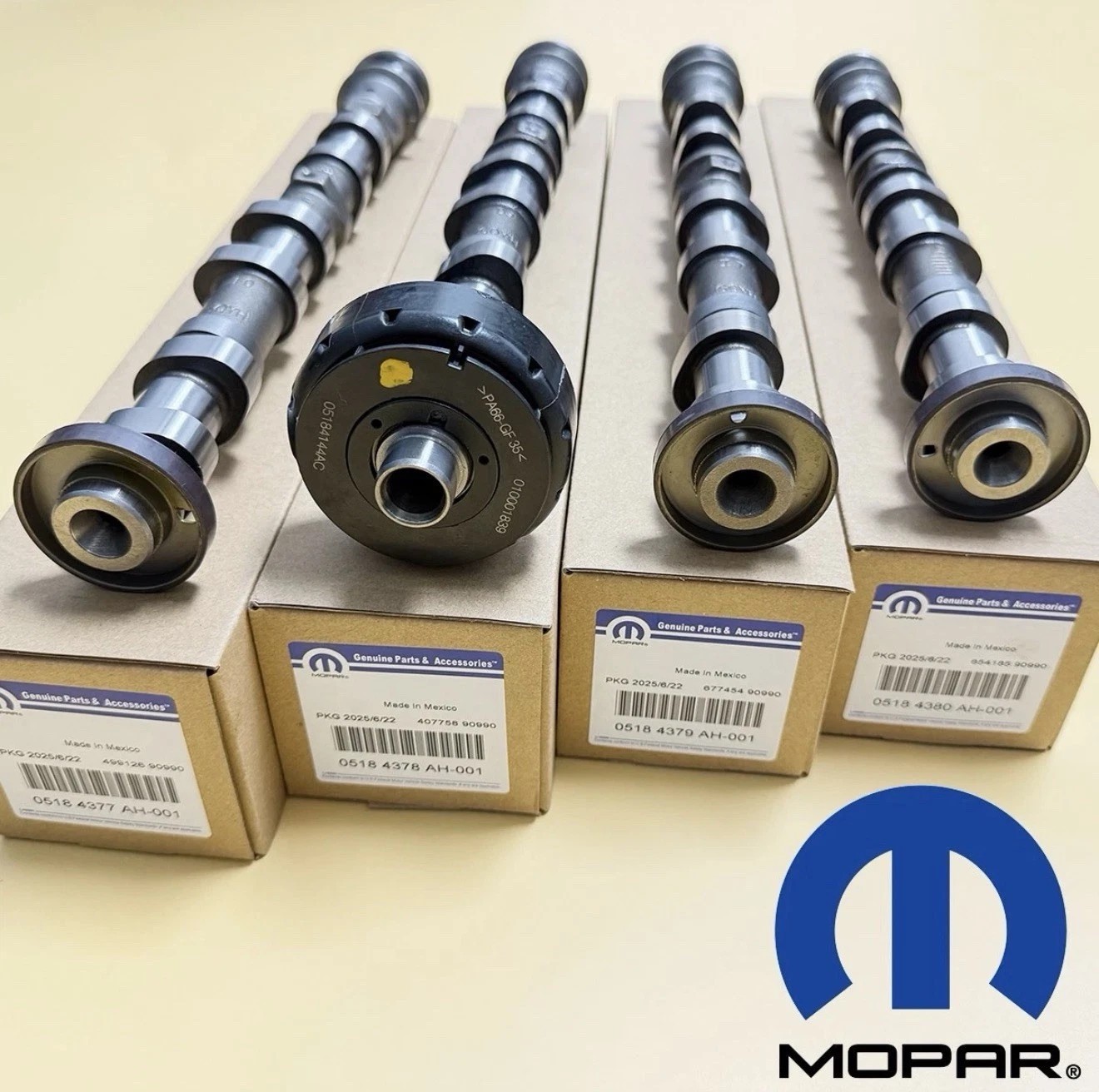 4X Mopar 5184377AH 5184378AH 5184379AH 5184380AH Camshafts for RAM Dodge 3.6L