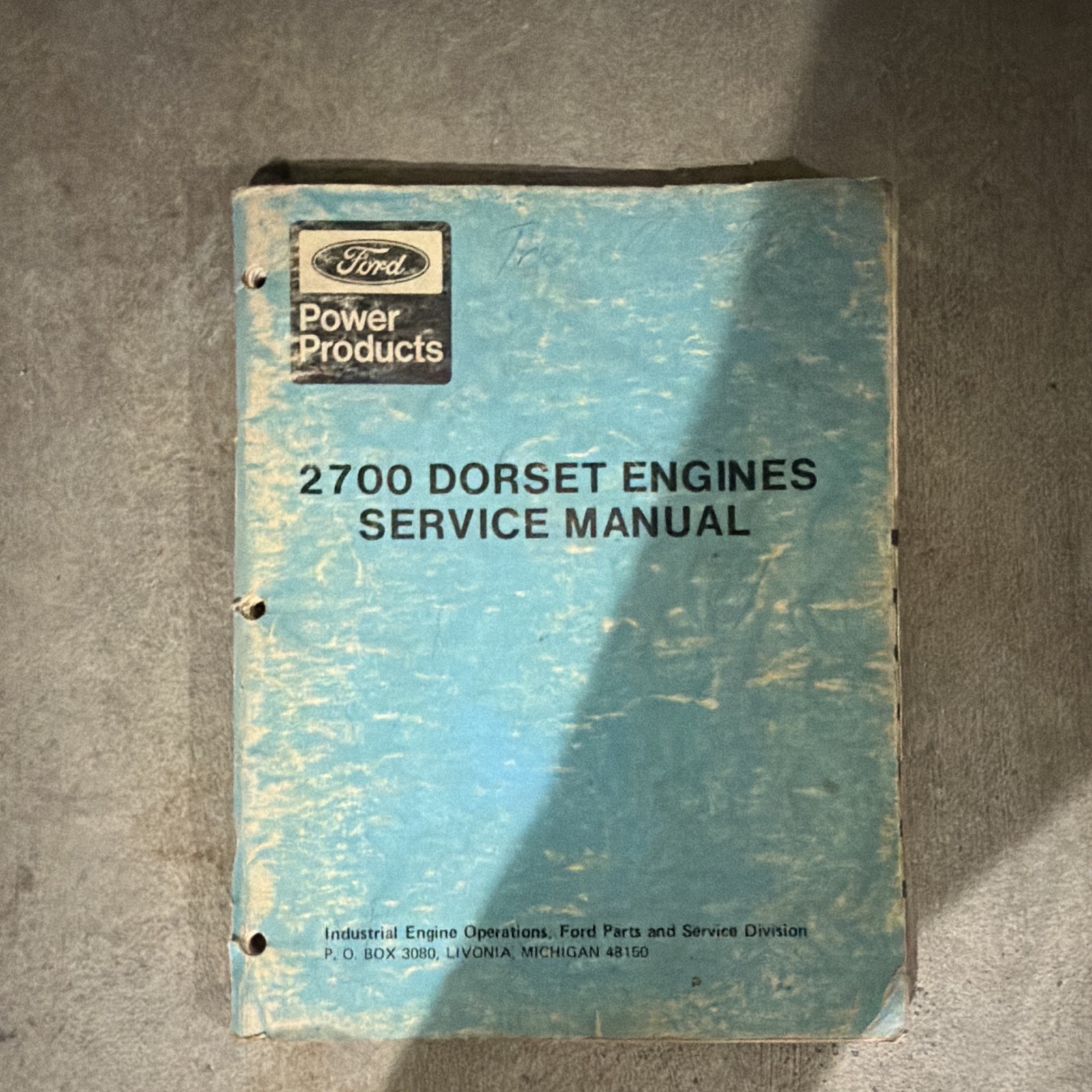 Ford Service Manual 2700 Dorset Engines Service Manual Light Book Ford Service Manual 2700 Dorset Engines Service Manual Light Book