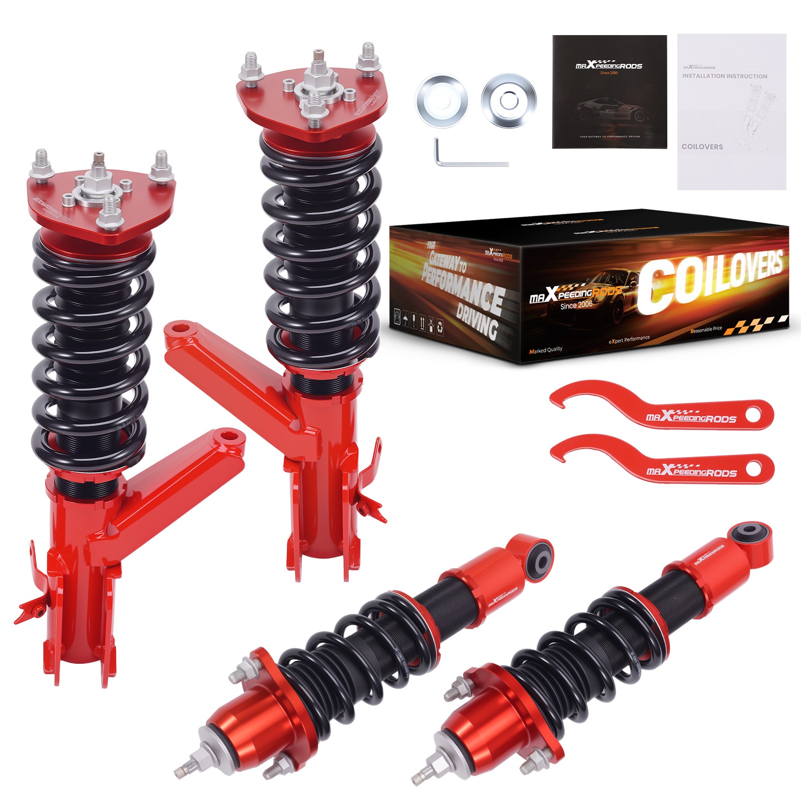 MaXpeedingrods 24 Level Damper Coilovers Suspension Kit For Honda Civic 01-05