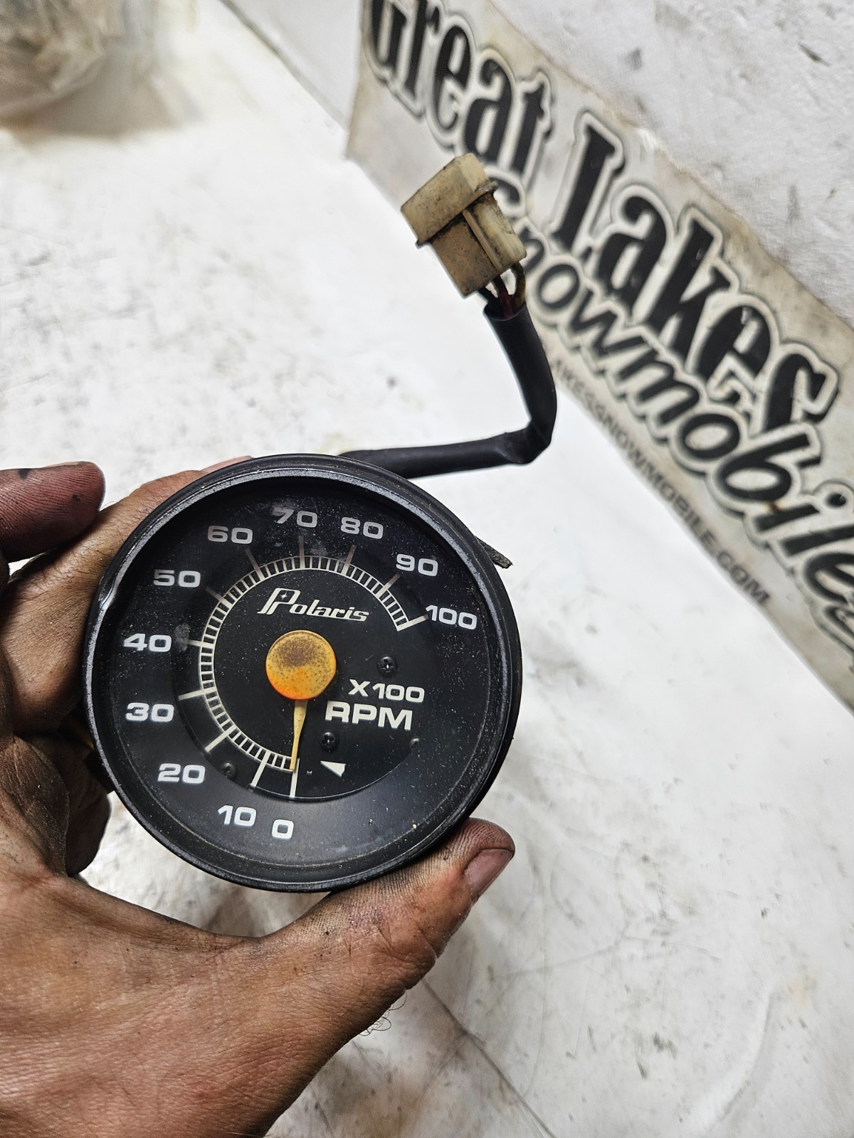 Vintage Polaris TX 340 440 TXL Centurion 500 SnowmobiIe Tachometer Vintage Polaris TX 340 440 TXL Centurion 500 SnowmobiIe Tachometer