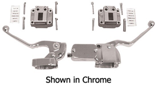 NEW CHROME HANDLEBAR CONTROL KIT FOR 72/81 Harley Davidson FL And 73/81 FX /XL