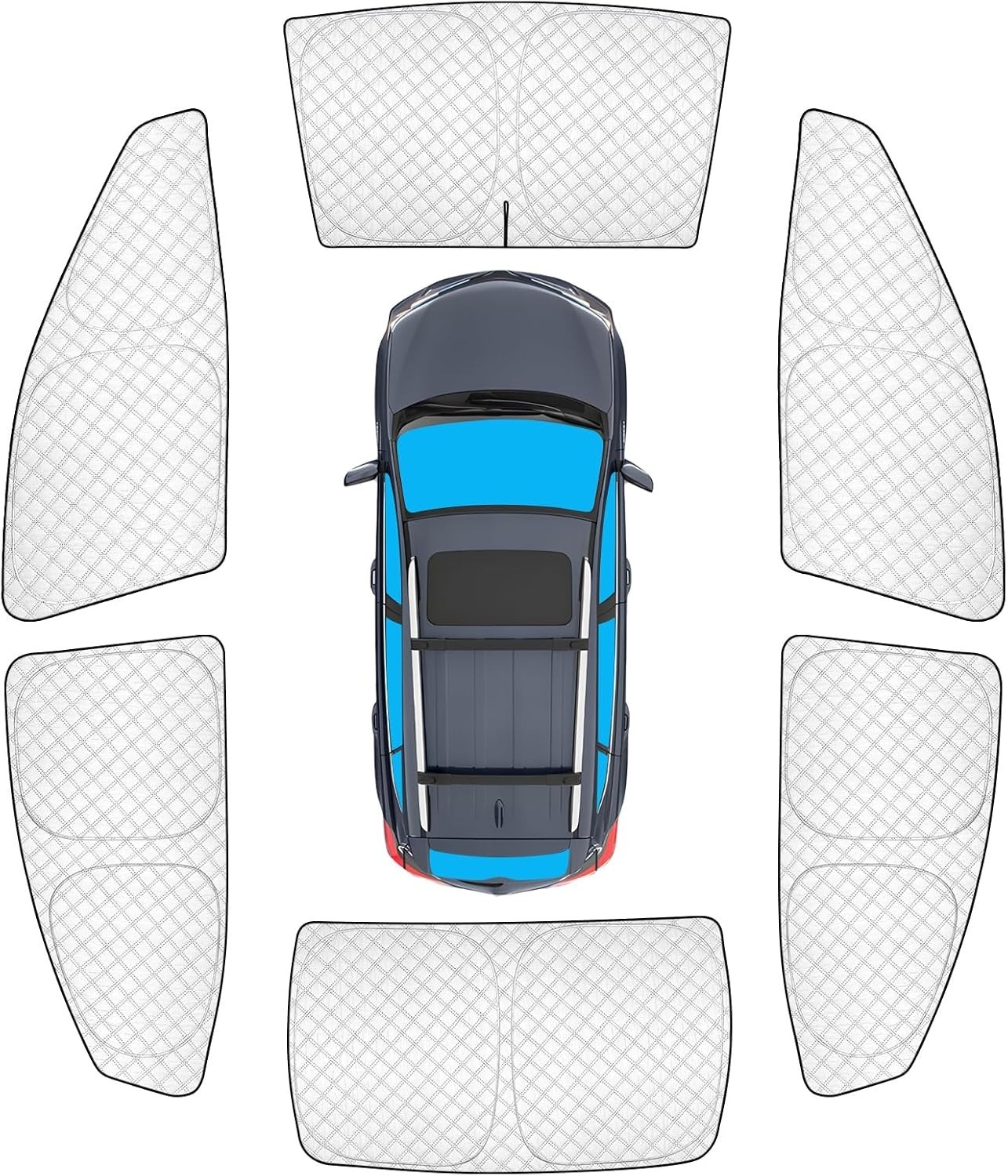 6pcs Thicken Sun Shades for 2025 2026 Toyota Camry 2025 2026, black 6pcs Thicken Sun Shades for 2025 2026 Toyota Camry 2025 2026, black