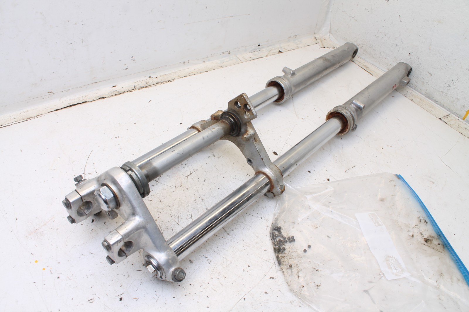 1971 Honda SL100 K1 Motosport Front Forks Shocks Tubes and Triple Tree Clamp
