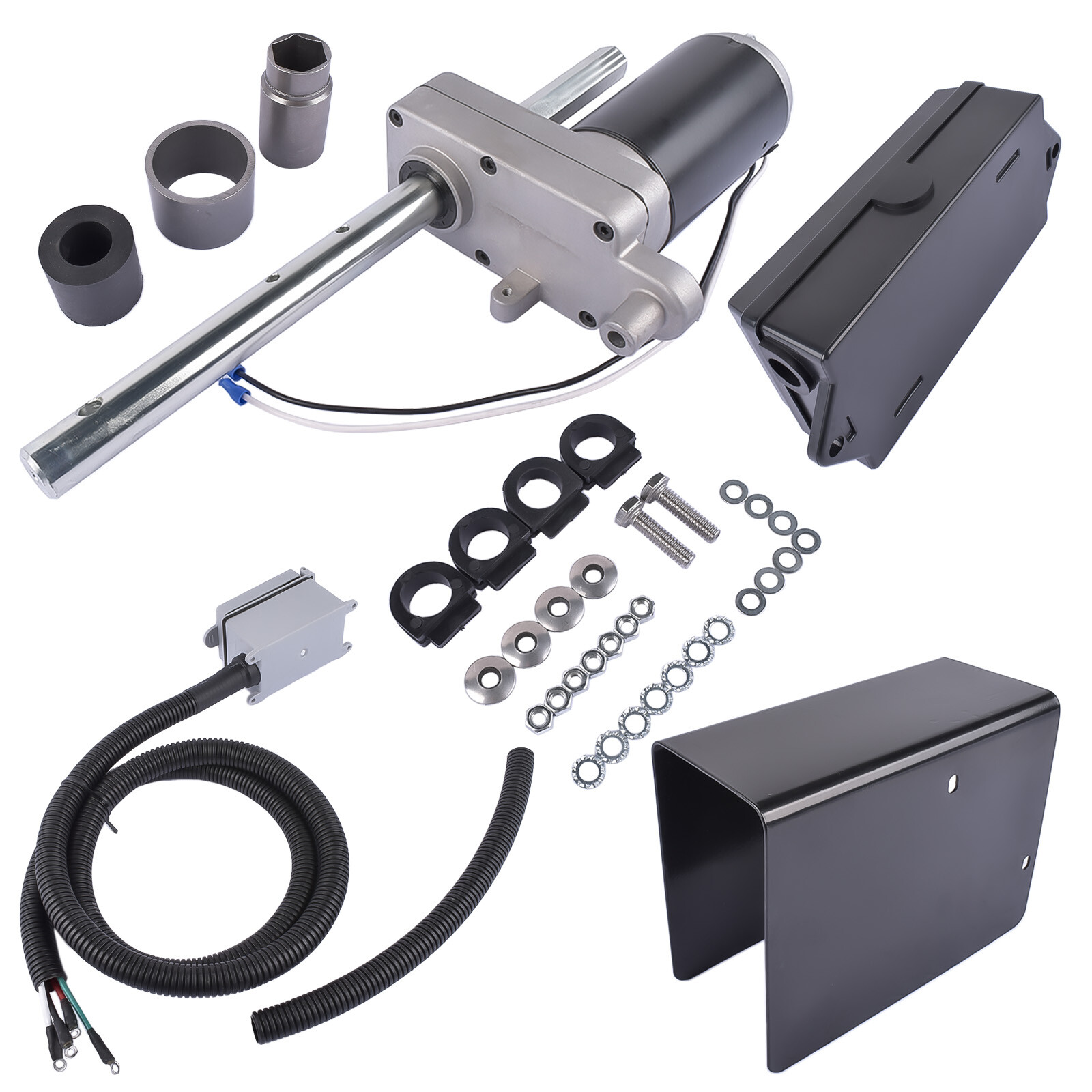 12,000 lbs Electric Powered-Drive Trailer Jack Kit Fits for Single Speed Jacks