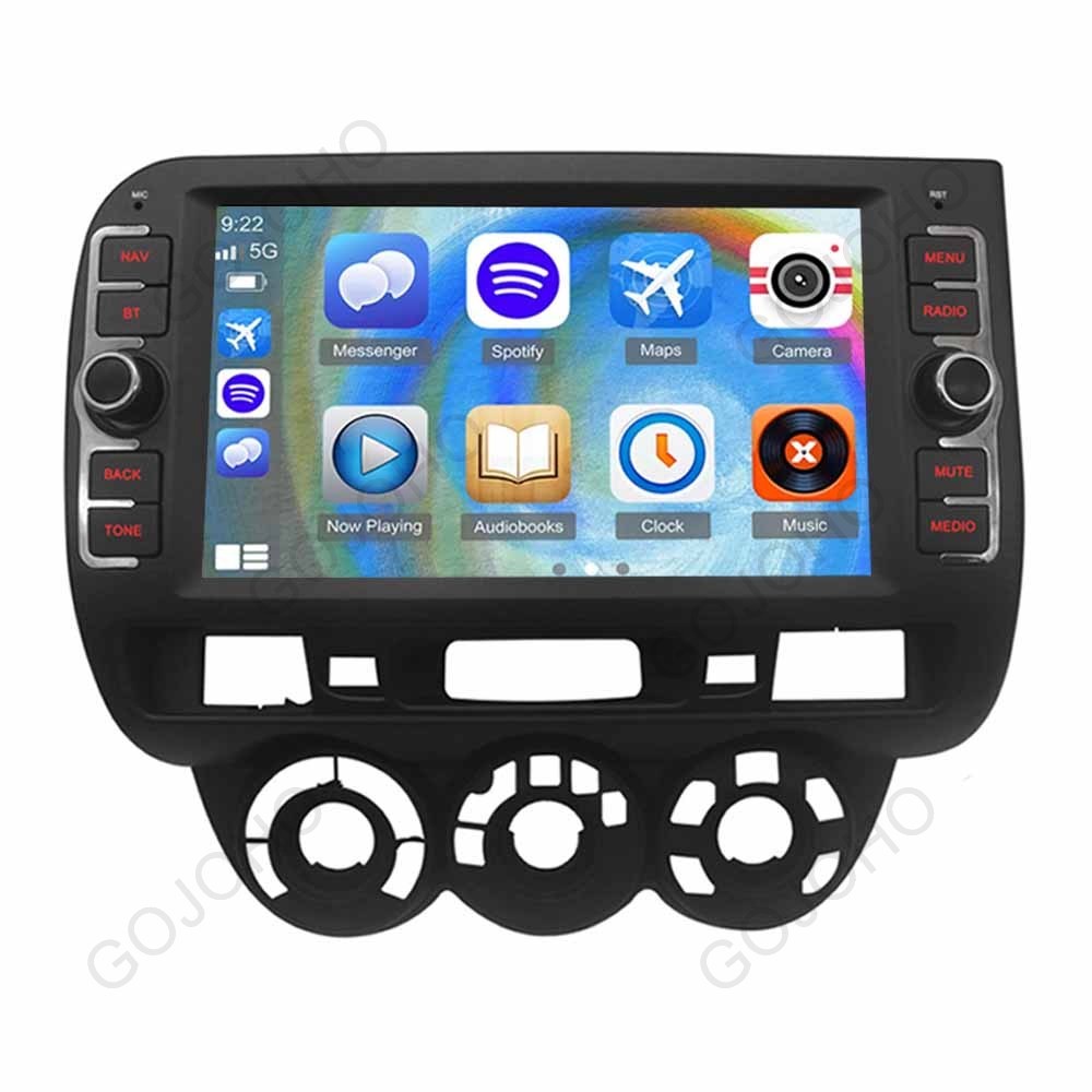 For 2004-2007 Honda Fit Jazz Radio Apple CarPlay Android 13 Stereo Touch Screen