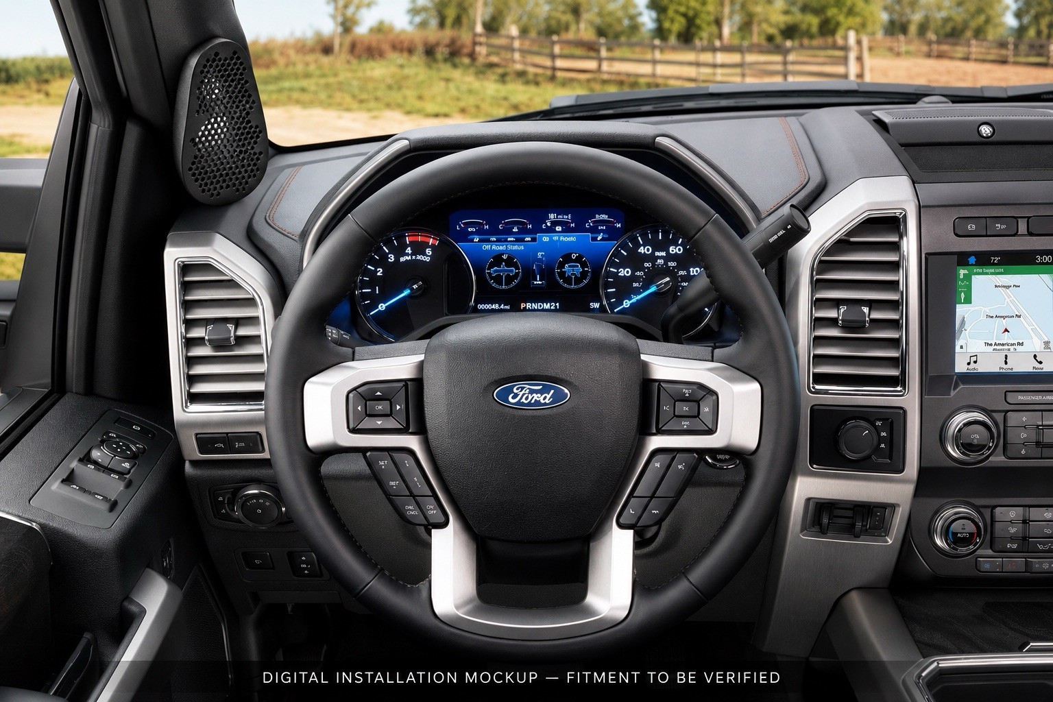 2018-2022 Ford F-Series Pillar Speaker Pods Pair Magnetic Grill Standard Or Slim